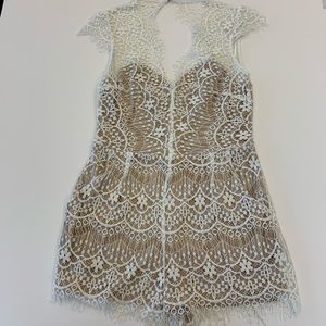White Lace Romper